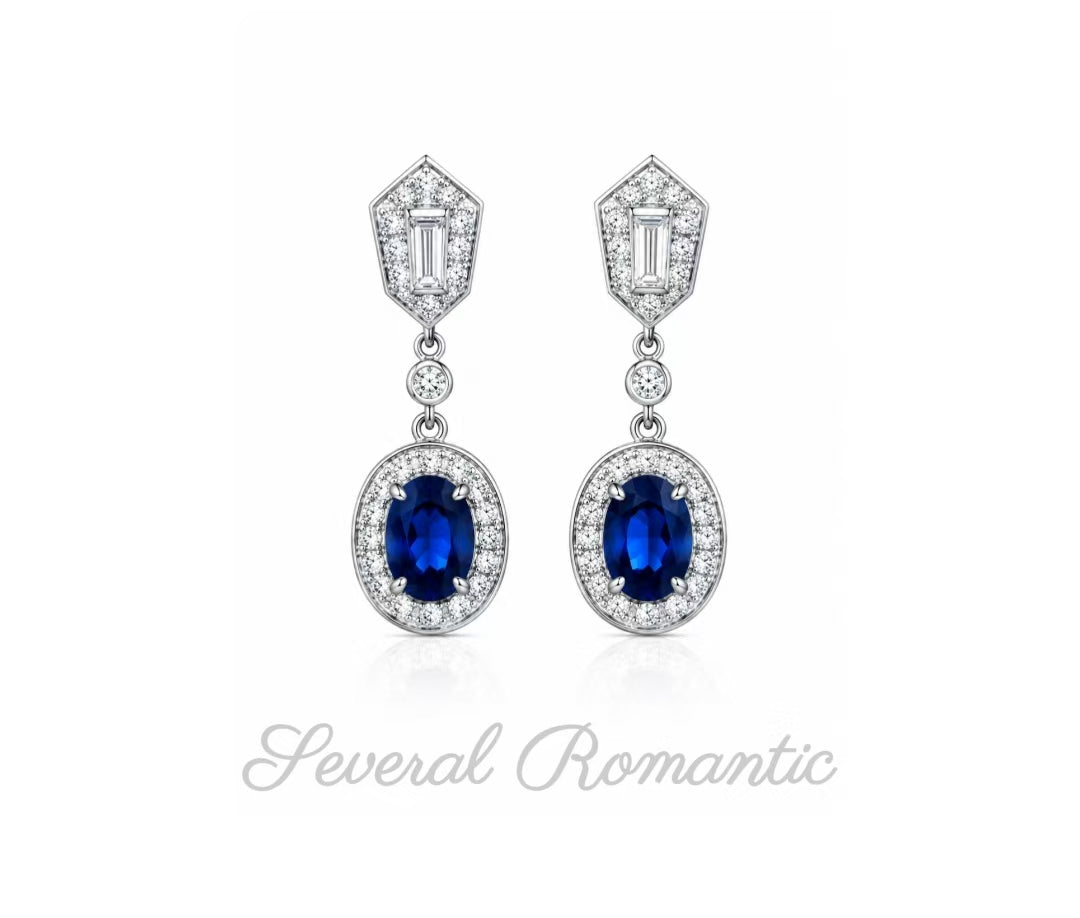 Royal Azure Drop Earrings