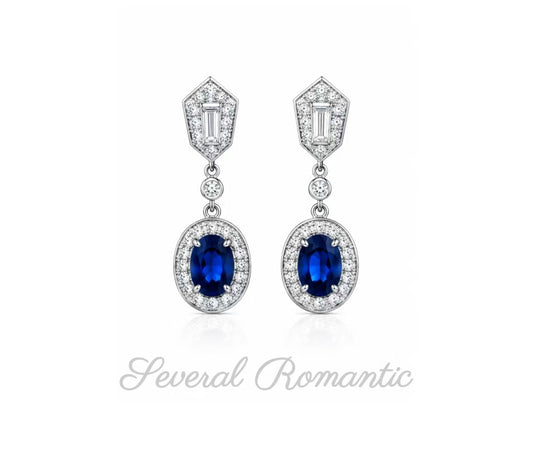 Royal Azure Drop Earrings